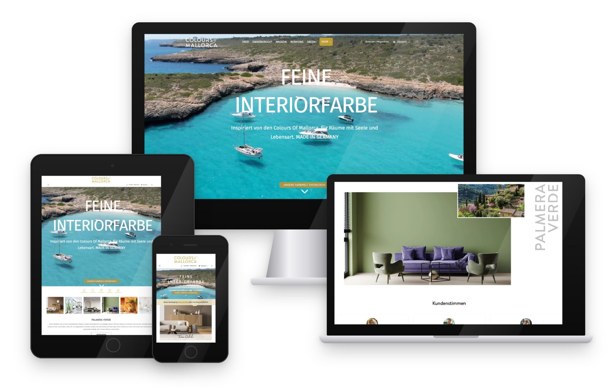 Colours of Mallorca Shopify store after Magento to Shopify migration